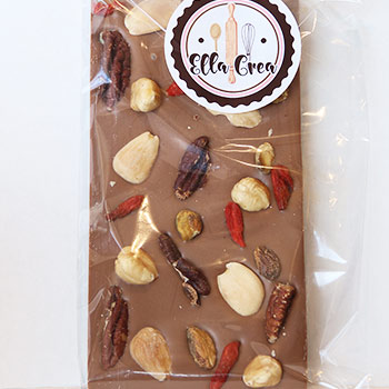Tablette au chocolat Lait ou Noir Ella crea 100 gr