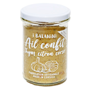 Ail confit au thym et citron Corse I Balanini 180 gr