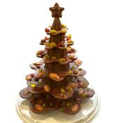 Sapin de Noel chocolat au lait ou noir et mendiants Ella Crea 460 g