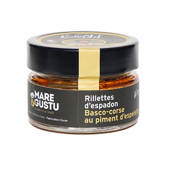 Rillettes d'Espadon basco-corse au piment d'Espelette Mare&Gustu