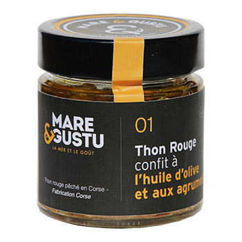 THON ROUGE DE LIGNE, confit à l’huile d’olive et aux agrumes Mare&Gustu